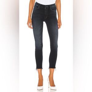MOTHER The Looker High-Rise Ankle Fray Skinny Jeans in Last Call